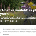 CEGO Ykkös-Lohjassa: CEGO-hanke vauhdittaa pk-yritysten kiertotalousliiketoimintaa Uudellamaalla
